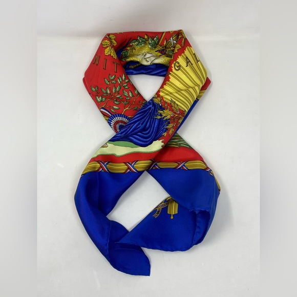 Hermes Vinatge Scarf 1789 Carre 90 By Joachim Metz - Picture 14 of 16